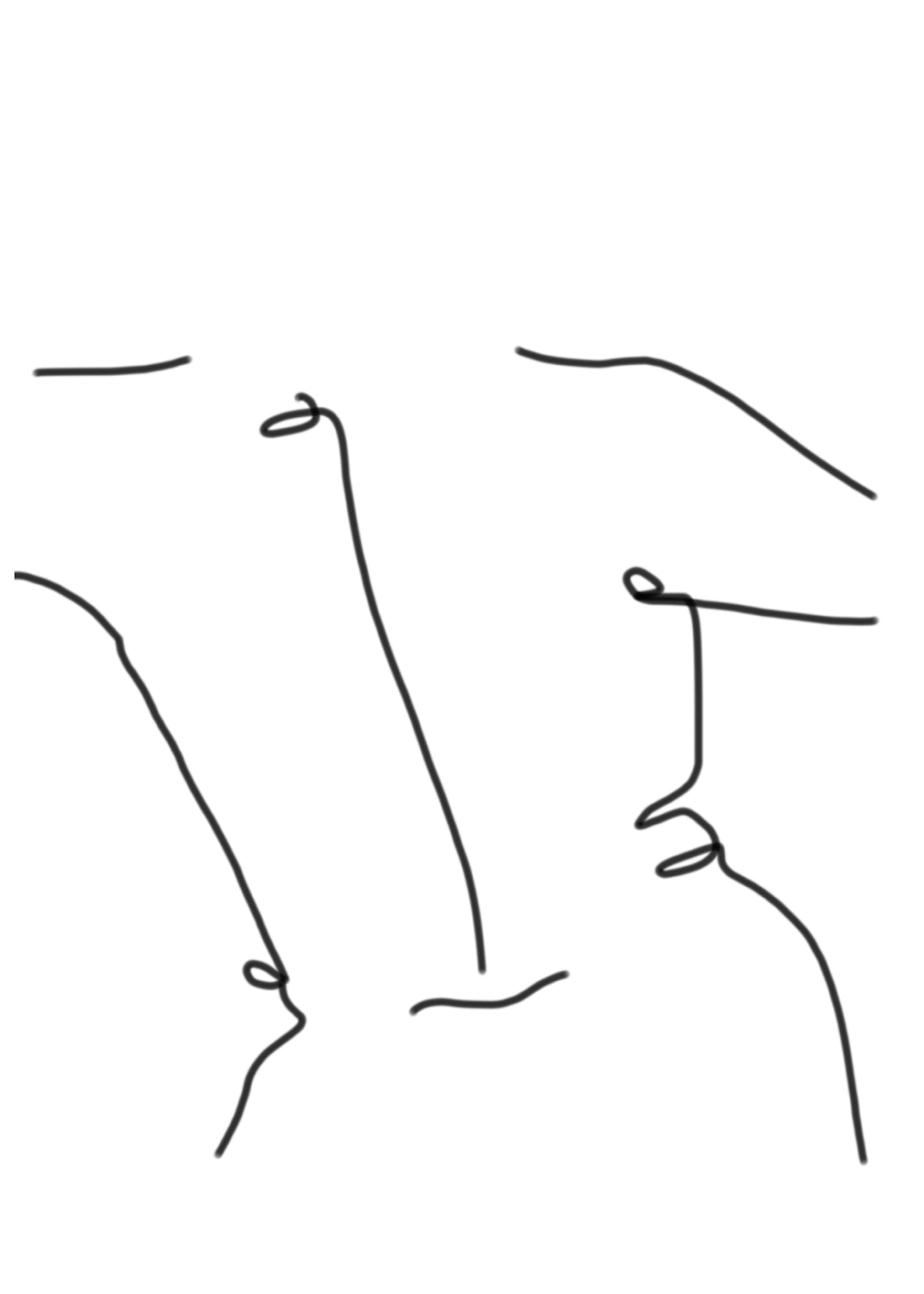 Back, Drawing print, various sizes